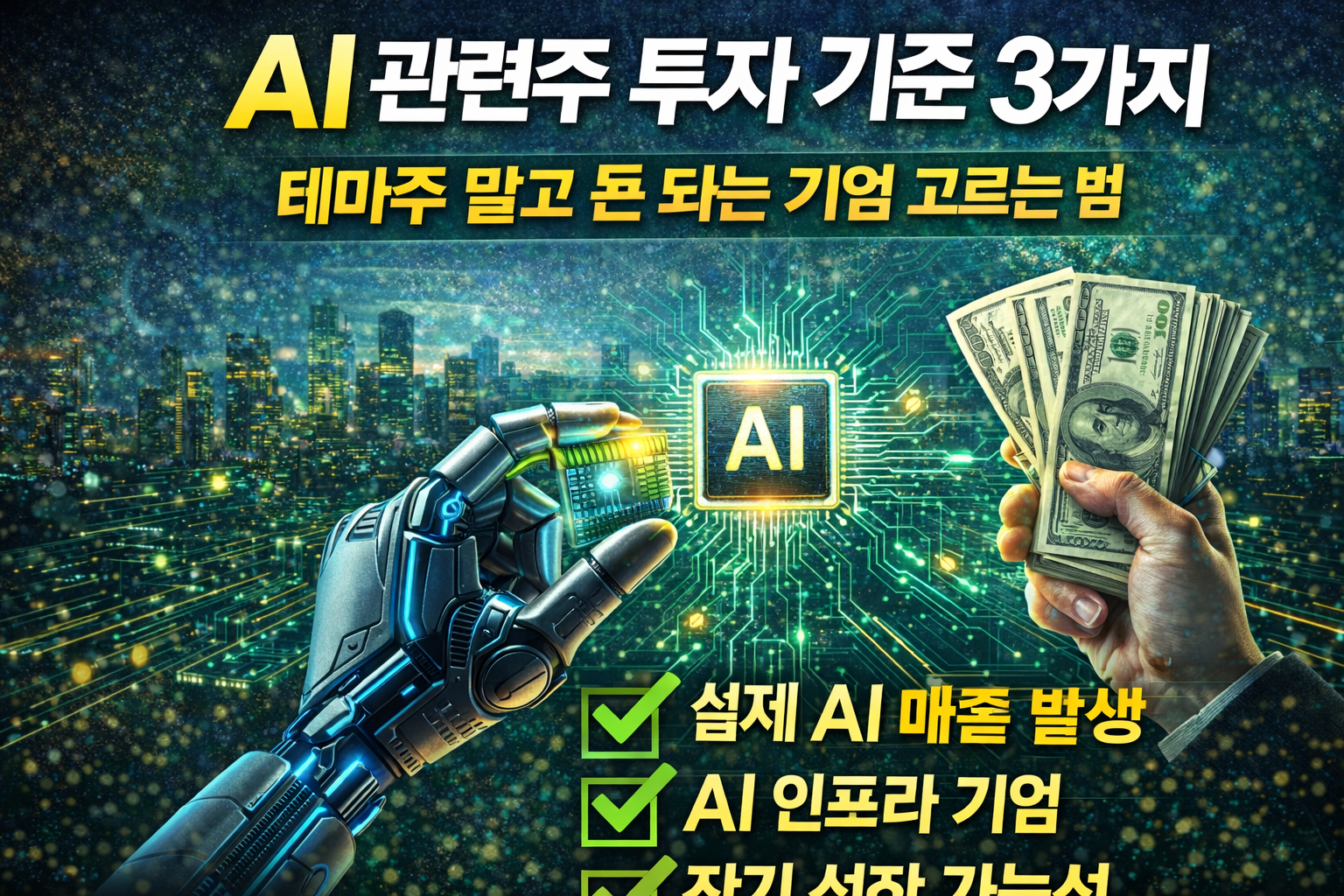 AI 관련주 투자 기준 3가지 관련 이미지
