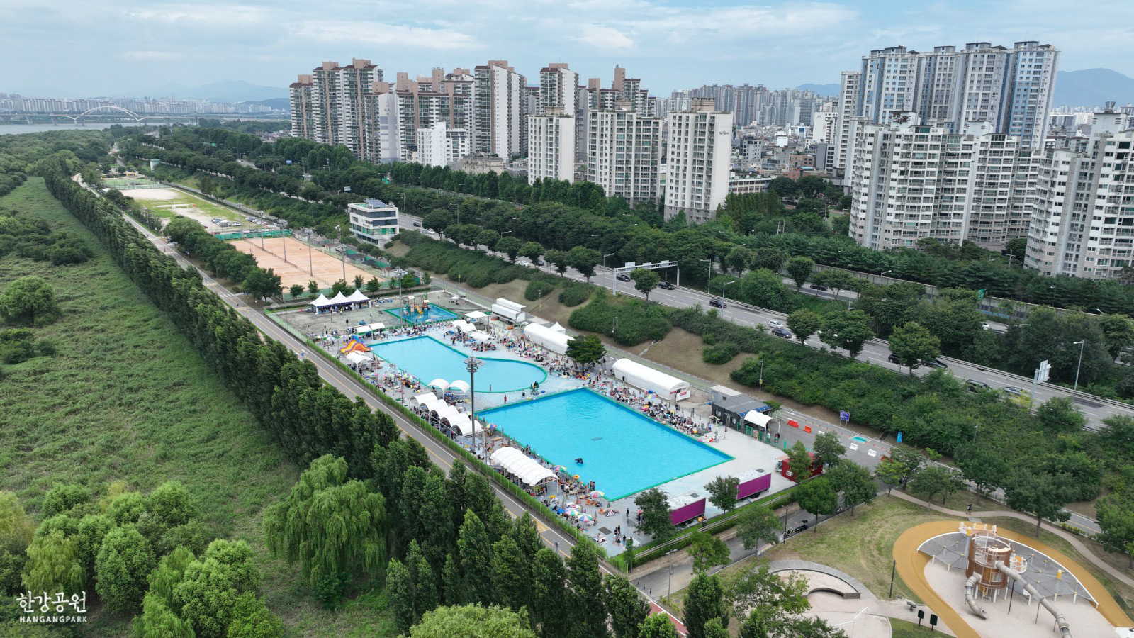 한강수영장사진