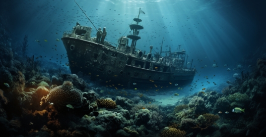 심해에-가라앉은-타이태닉호