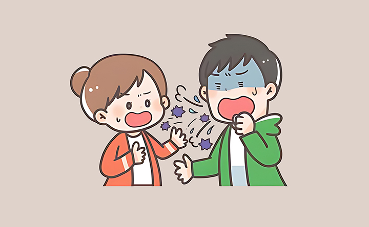 기침으로-바이러스를-전파하는-남성