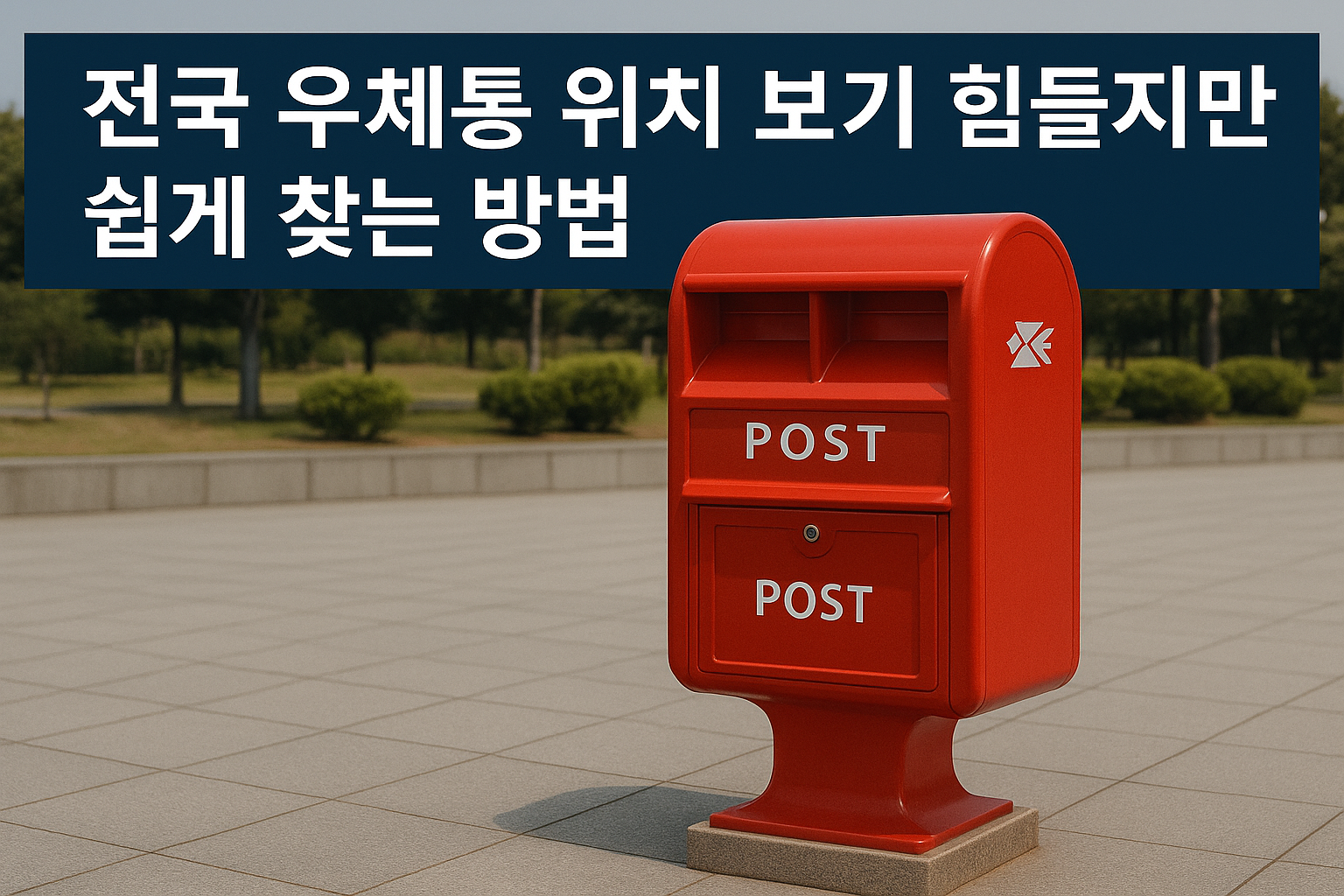 우체통 쉽게 찾는 방법 4가지