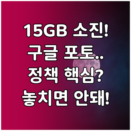 15GB 용량 소진 핵심 2021년 ..