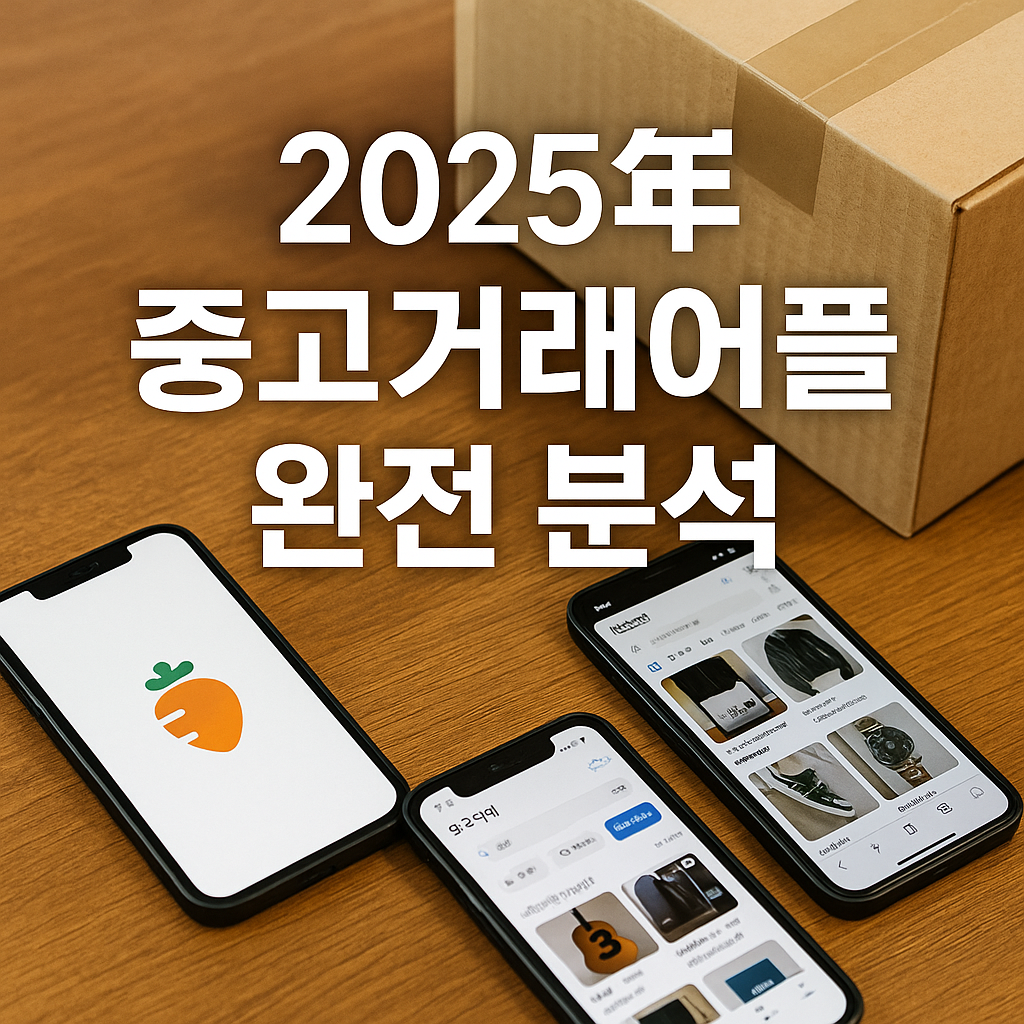 최신 중고거래어플 완전 분석｜당근마켓만 쓰면 손해? 번개장터&middot;헬로마켓 비교 정리