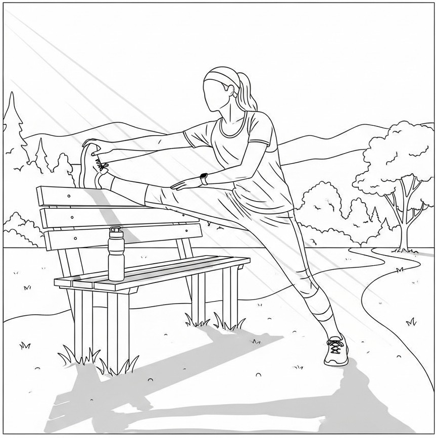 등산 전 근육&middot;수분&middot;호흡 균형 루틴