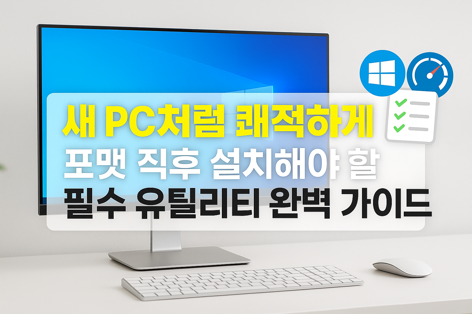 새 PC처럼 쾌적하게! 포맷 직후 설치해야 할 필수 유틸리티 완벽 가이드