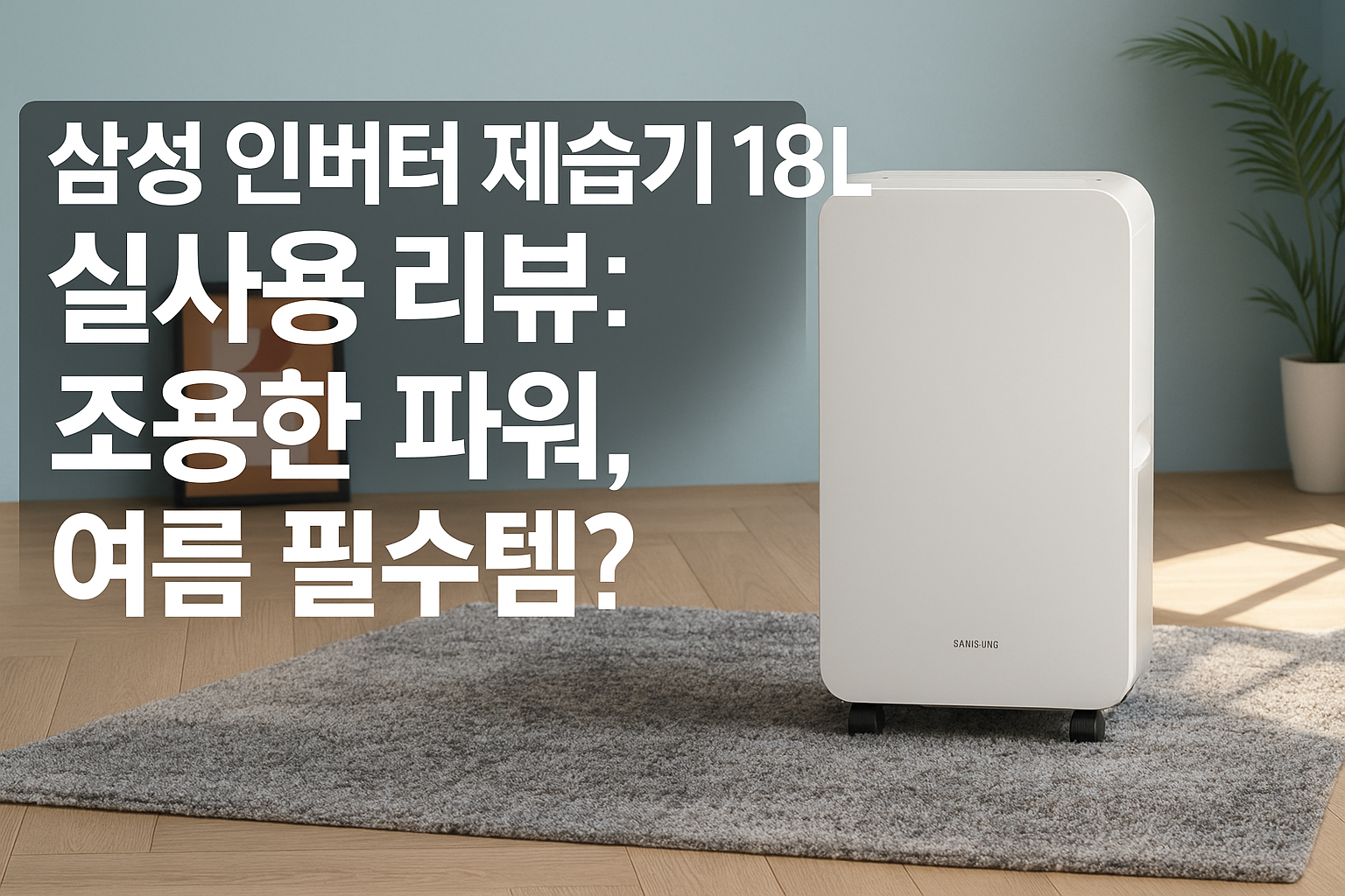삼성 인버터 제습기 18L 실사용 리뷰: 조용한 파워, 여름 필수템?