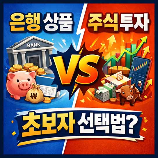 은행 상품 vs 주식 투자 초보자 선택법