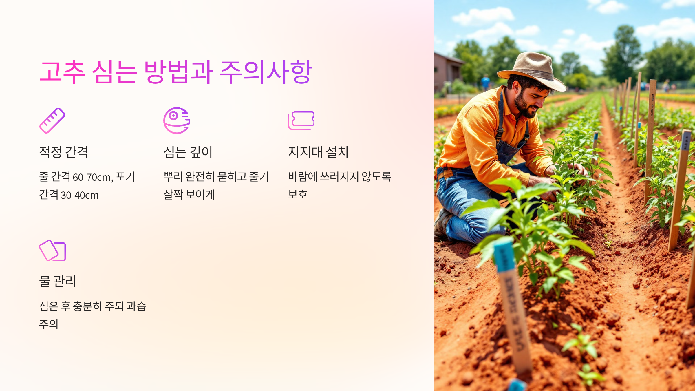 🌶️ 고추 심는 방법과 주의사항