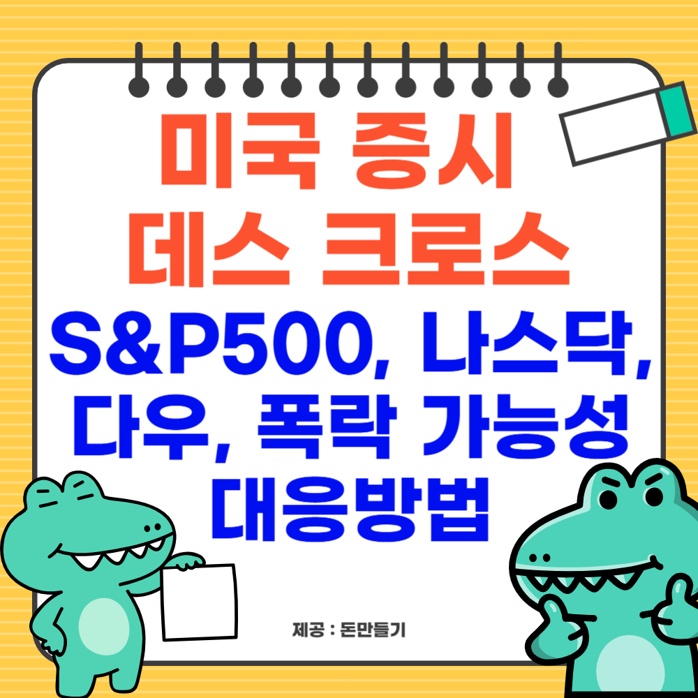 미국 증시 데스 크로스, 폭락 가능성, 대응 방법