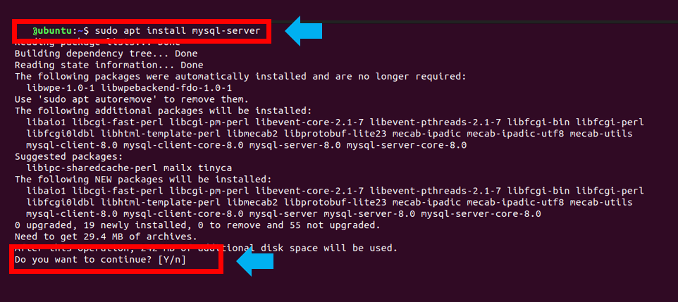 install mysql-server