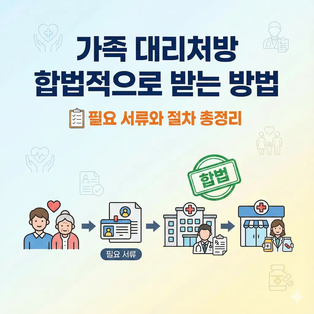 가족 대리처방 합법적으로 받는 방법｜필요 서류와 절차 총정리