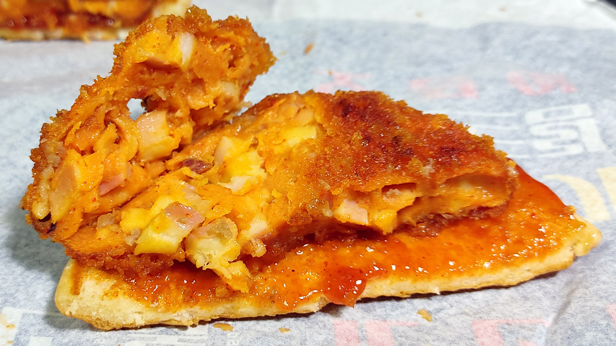 오징어 패티 단면