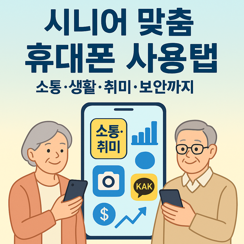 시니어 재테크에 도움되는 맞춤 휴대폰 기초 사용법