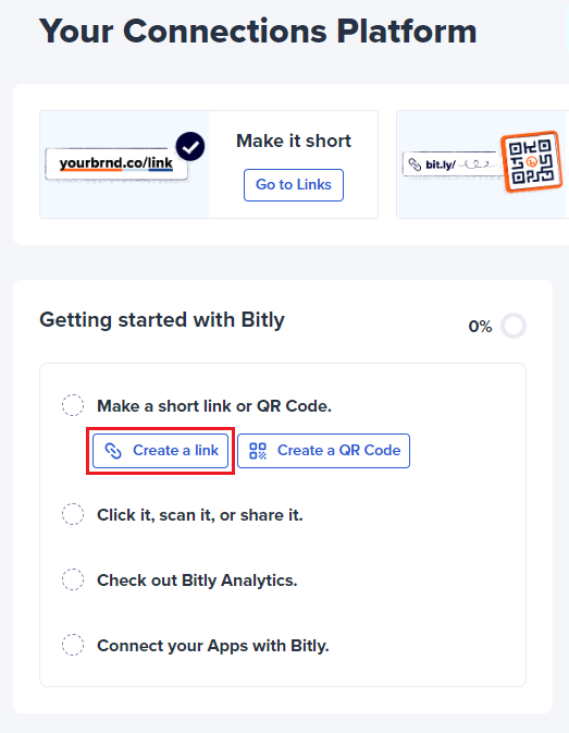 단축 URL 생성 시작