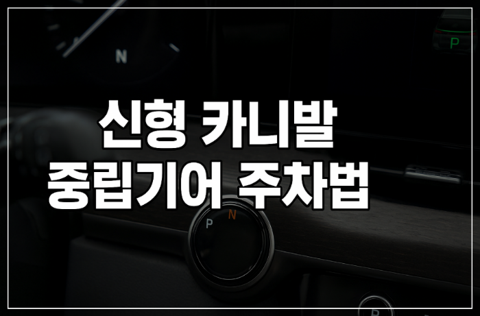 "신형 카니발 중립기어 주차법"