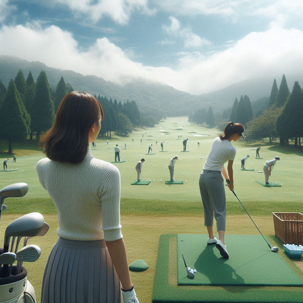 실외골프연습장 배경