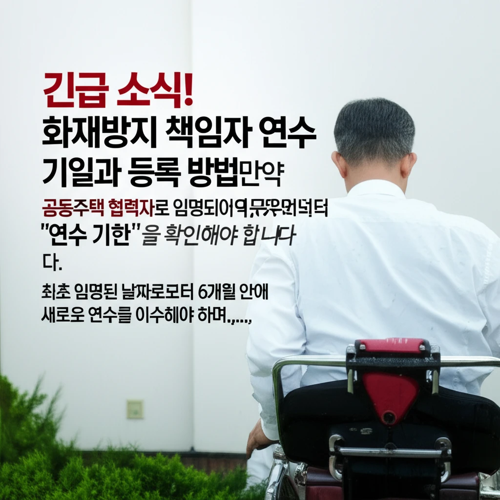 아파트 경리 실무 소방안전관리 교육비..