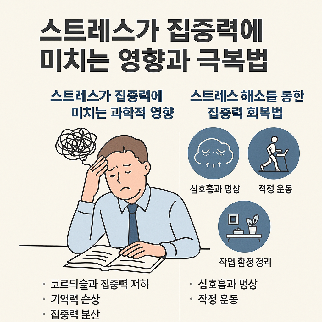 스트레스가 집중력에 미치는 영향과 극복법