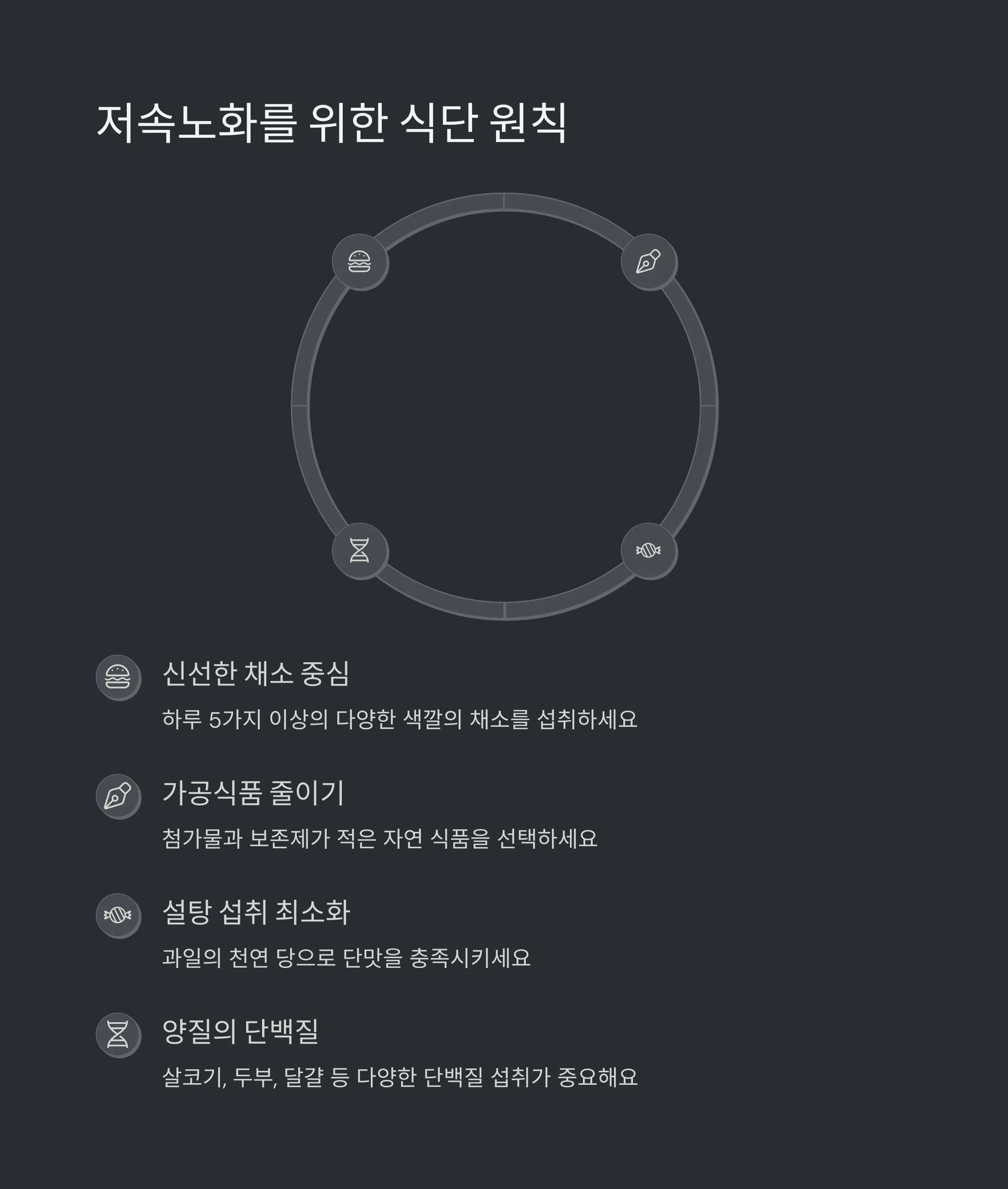 저속노화 도시락 만들기