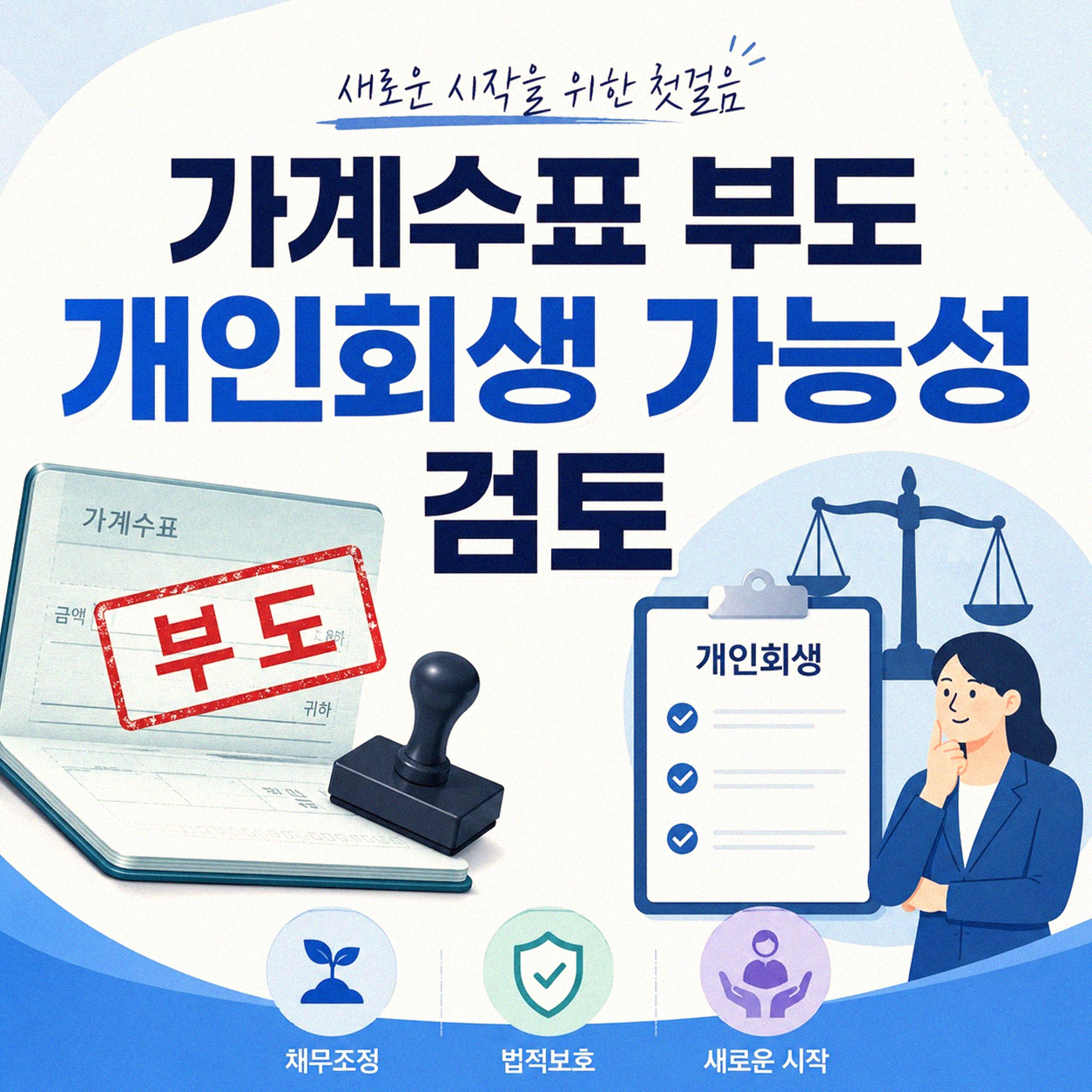 가계수표 부도, 개인회생 신청할 수 있을까
