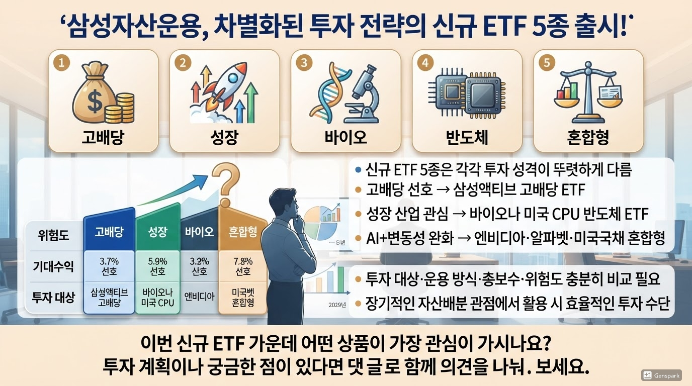 이번 신규 ETF 가운데 어떤 상품이 가장 관심이 가시나요?
