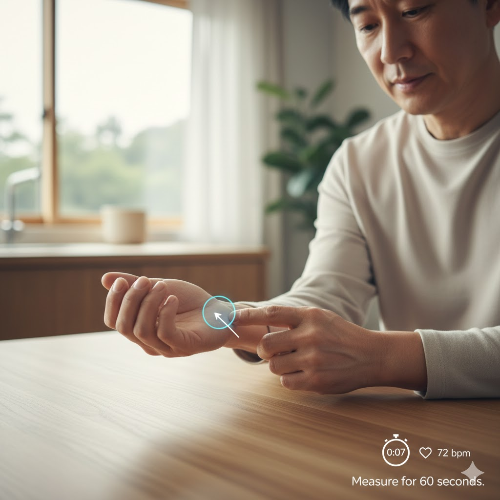 일상에서 손쉽게 맥박을 측정하는 올바른 위치와 방법 이미지