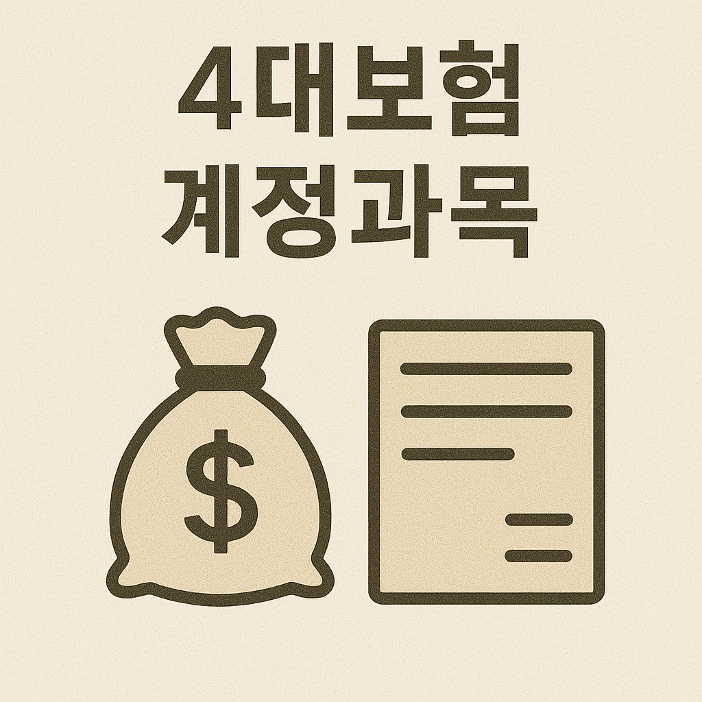 4대보험 계정과목 및 회계처리