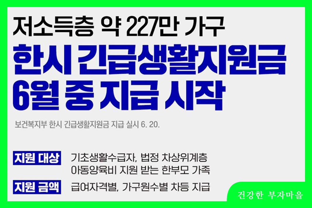 긴급 생활안정지원금이란?