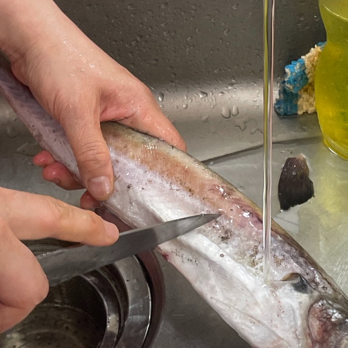 한식조리기능사 실기시험 준비 - 생선전 - 비늘 벗기기