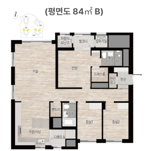 가야역 롯데캐슬 스카이엘 평면도
