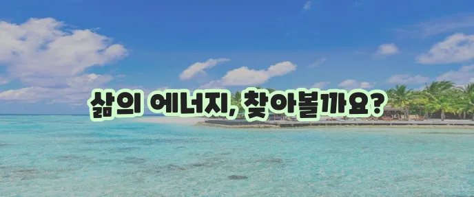 운동과 다이어트는 활력과 생기를 가져다줍니다!
