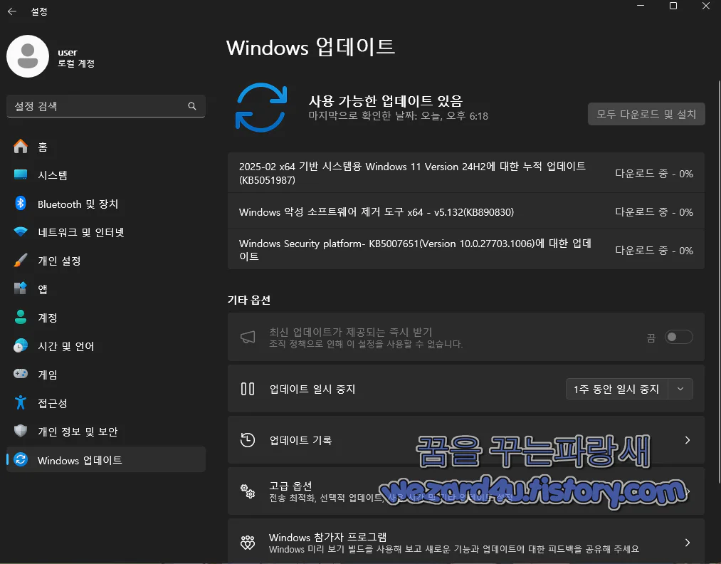 2025-02 x64 기반 시스템용 Windows 11 Version 24H2에 대한 누적 업데이트(KB5051987)