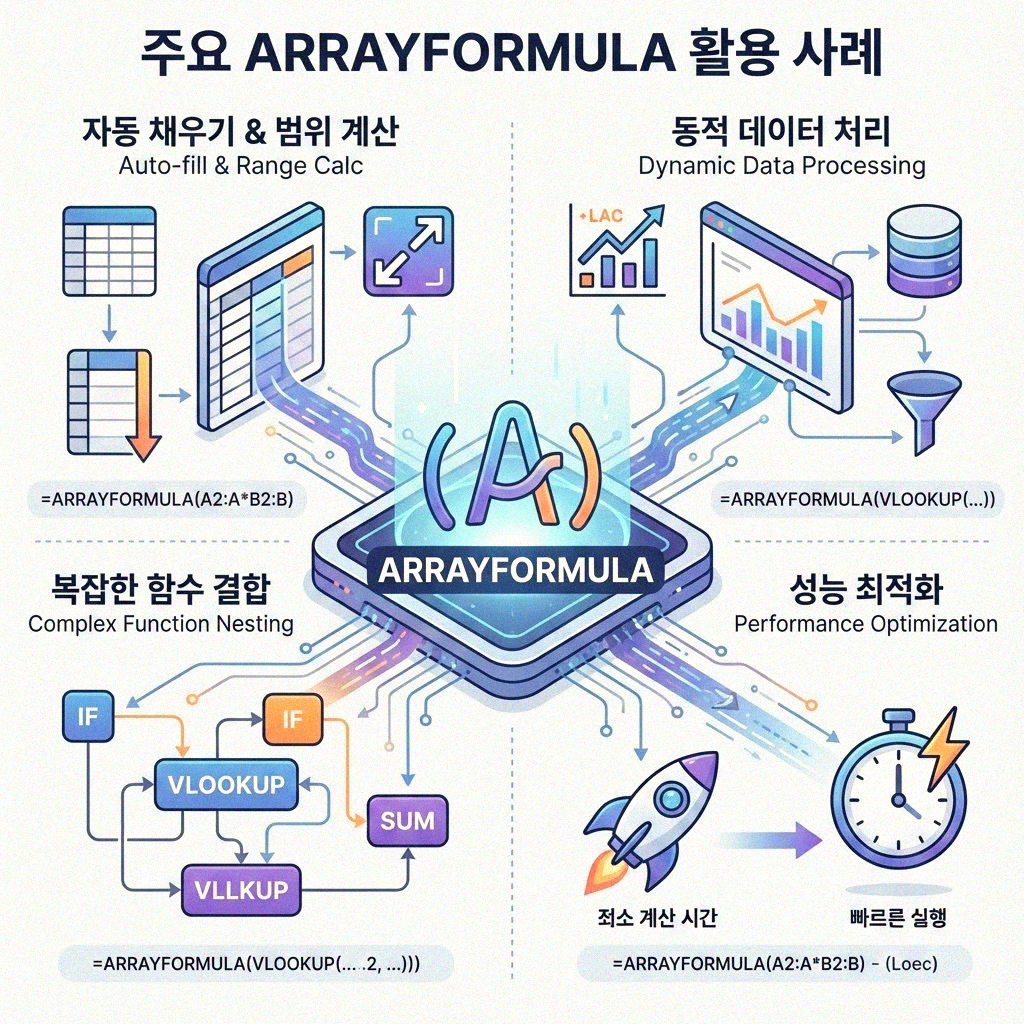 구글 스프레드시트 ARRAYFORMULA 마법 이해하기