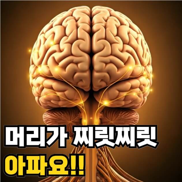 머리가 찌릿찌릿 아파요