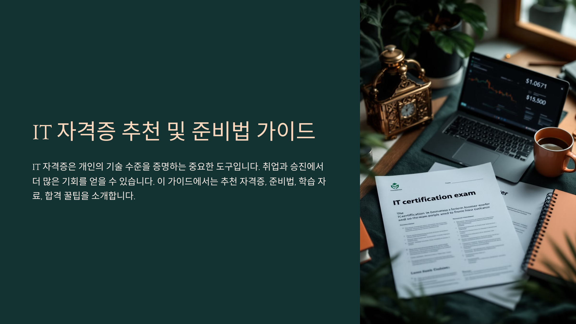 IT 자격증 추천 및 준비법 가이드