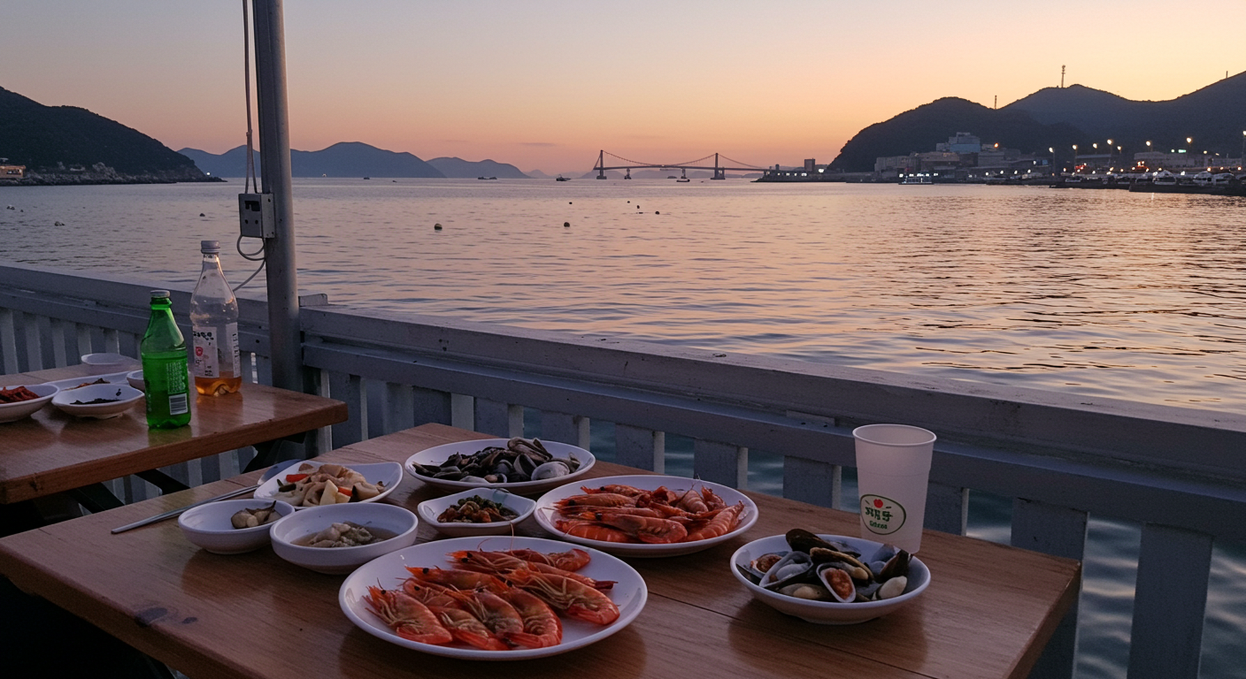 제철 해산물과 바다 풍경으로 완성한 여행
