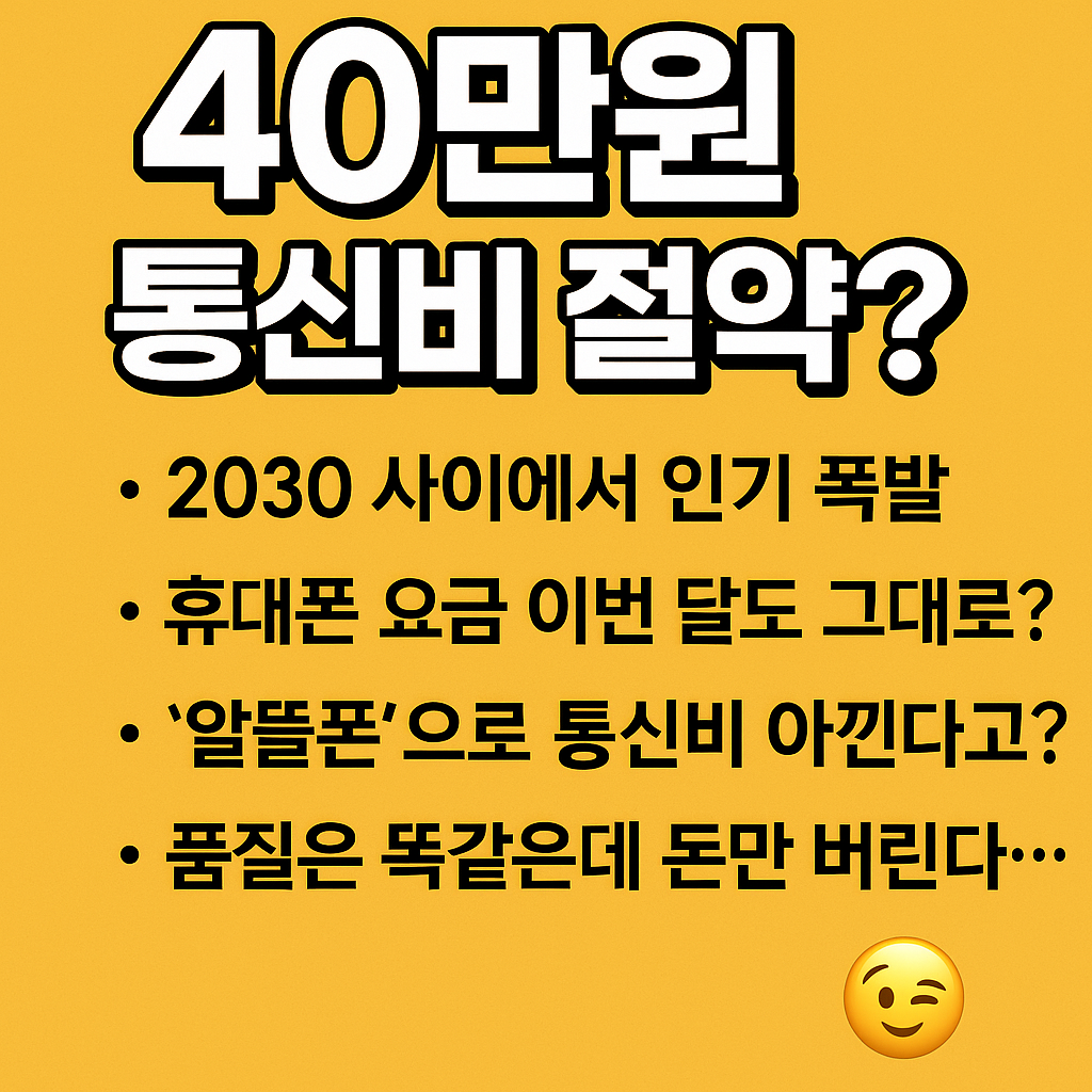 40만원 통신비 절약?