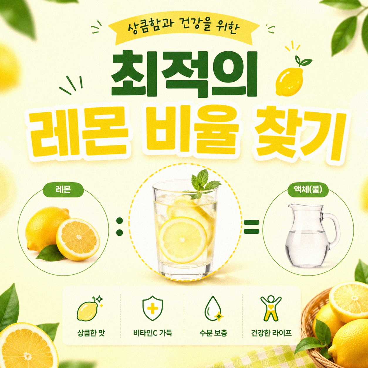 집에서 맛있는 수제 레모네이드 만들기