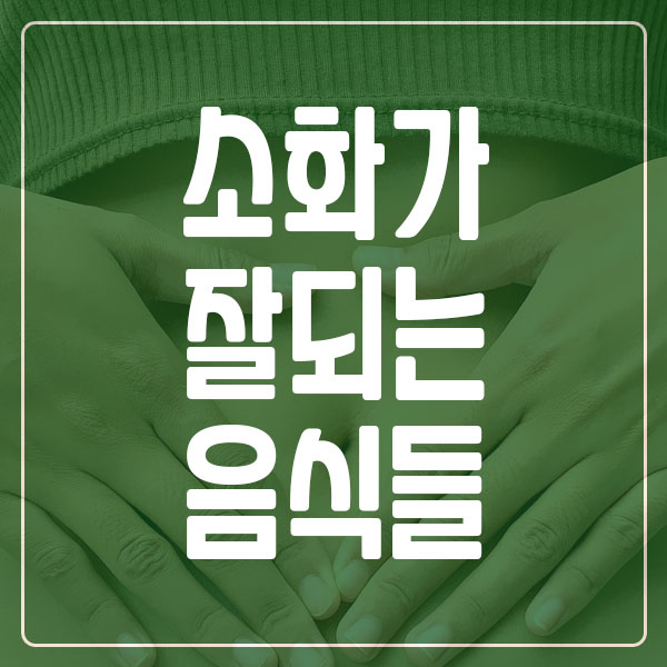 소화가 잘되는 음식