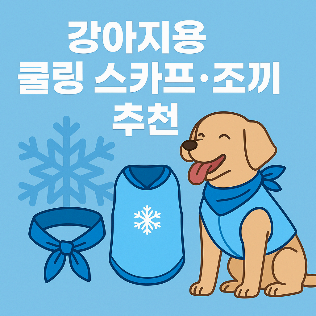 강아지용 쿨링 스카프·조끼 추천