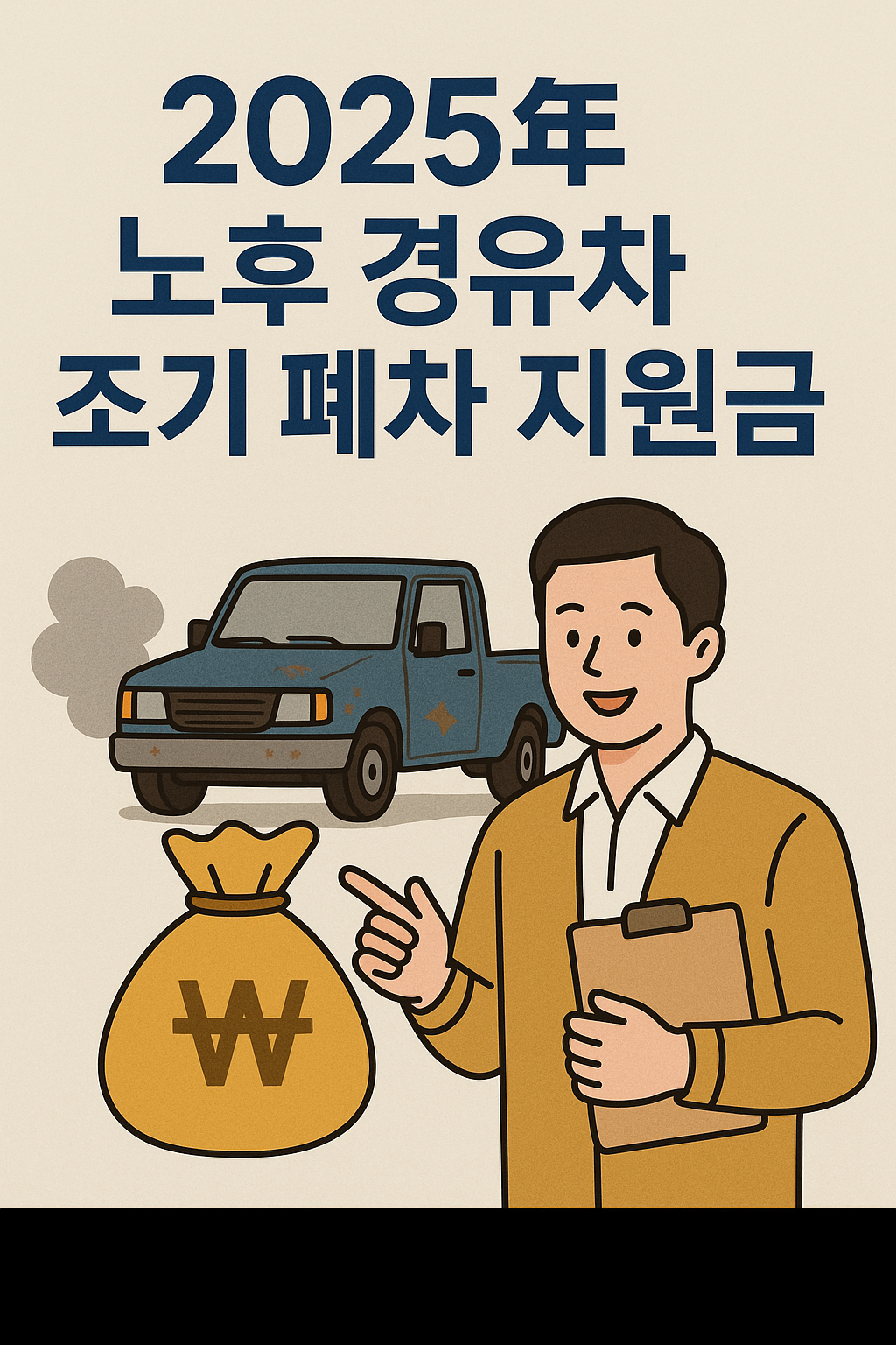 2025년 노후 경유차 조기 폐차 지원금 신청 방법 관련 사진