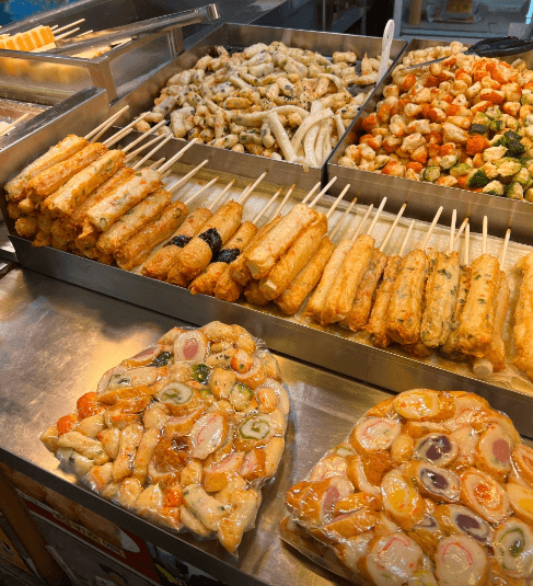 판매 중인 수제어묵 사진들