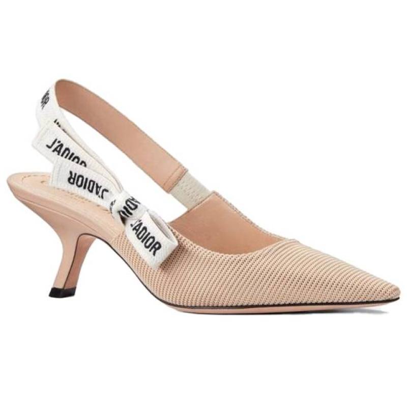 디올 이다희 구두 JADIOR 슬링백 펌프스 블랙 누드 KCC200TFL