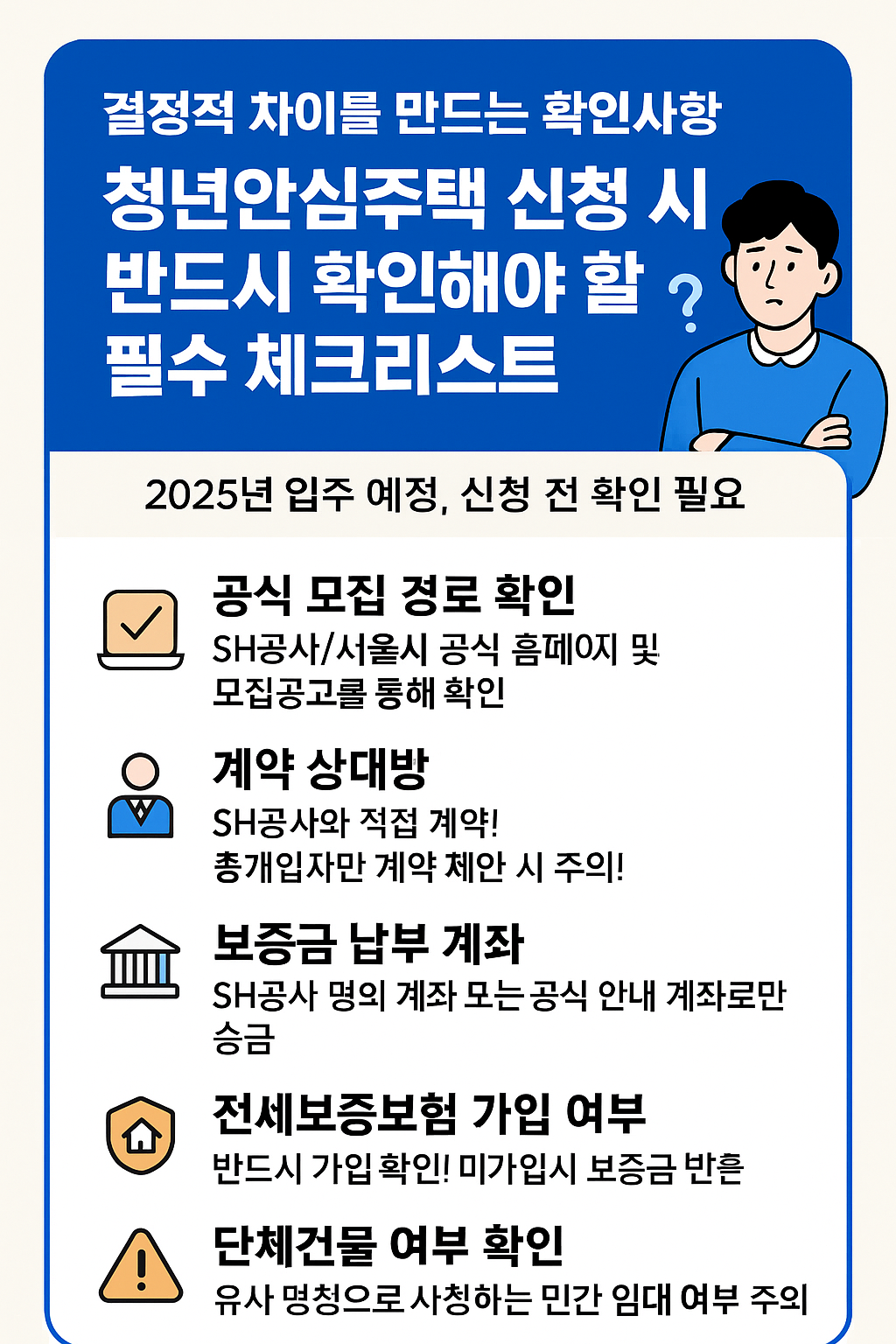 청년안심주택 체크리스트