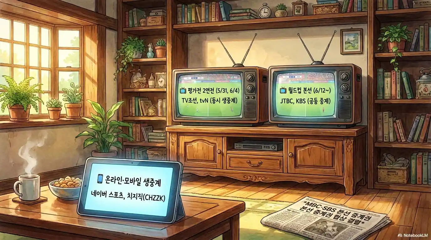 월드컵 평가전 및 본선 중계 방송 안내