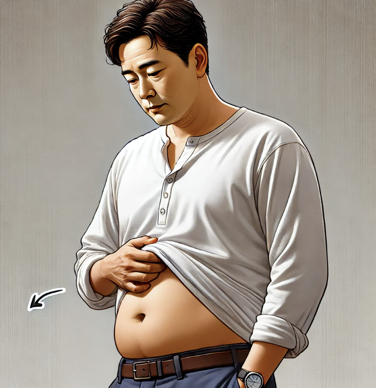40대 한국인 뱃살, 가장 빠르게 빼는 법