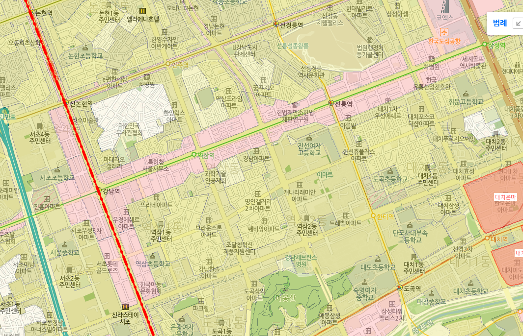 강남구 상업지역