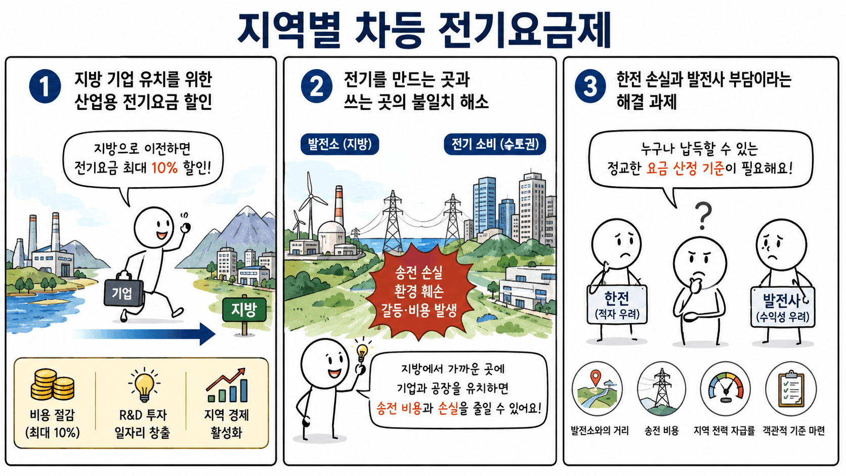 지역별 전기요금제, 해법과 과제