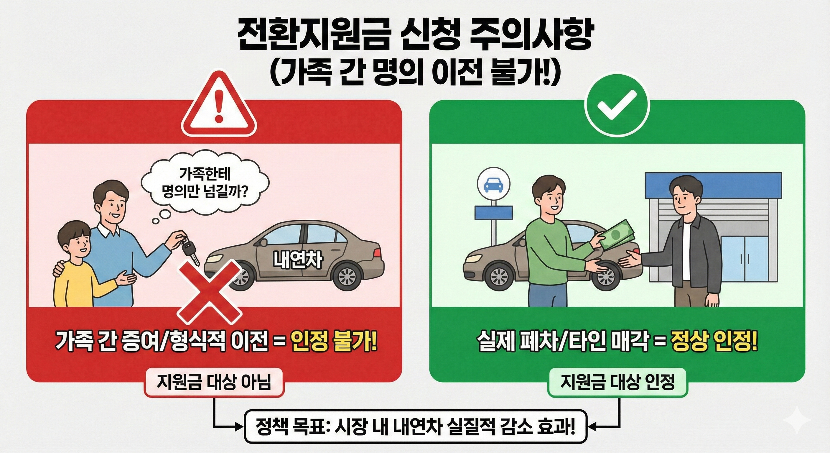 전환지원금 신청 주의사항