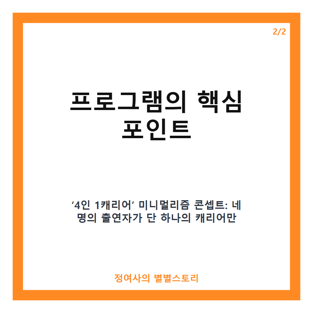 짐쌀라비움 4인 1캐리어 미니멀 여행 버라이어티 첫 방송 완벽 가이드 카드뉴스 4